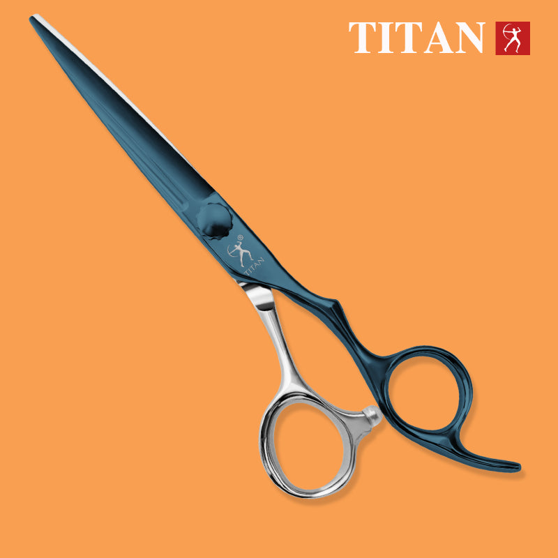 Titan New style CNC coating color titanium high quality barber hair cut scissors oem