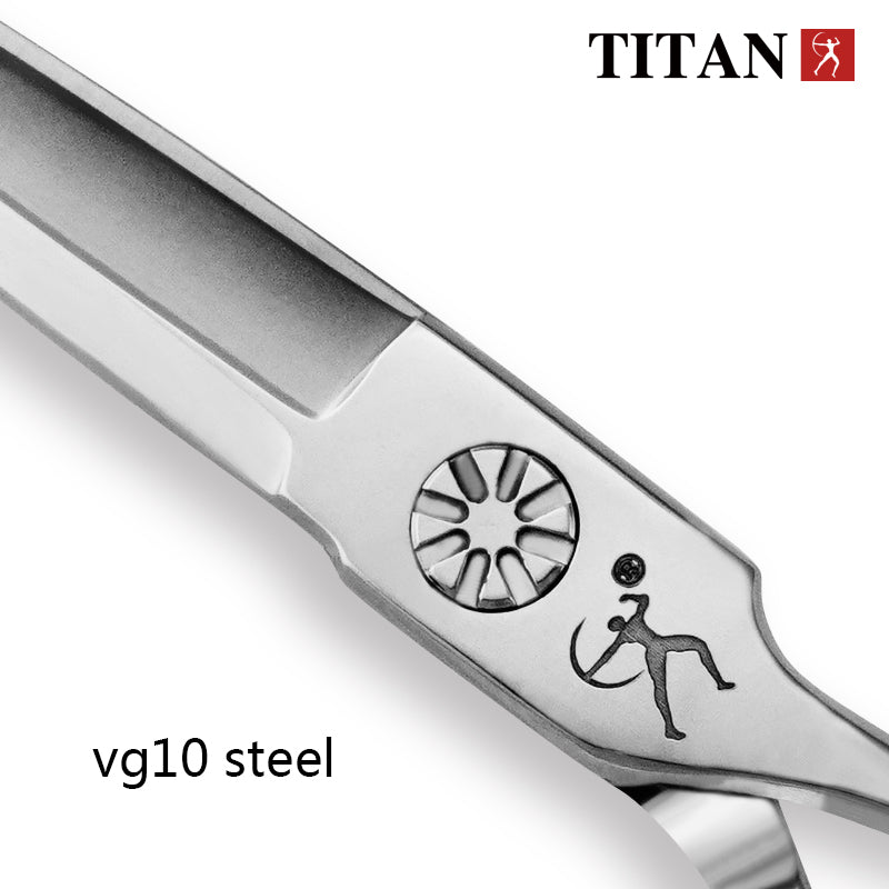 Titan stainless steel vg10 steel 5inch hair tools factory barber cutting scissors