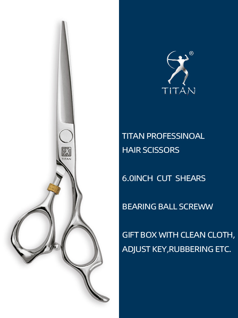 Titan 3D style barber shears 440C salon hair cutting 5.5,6.0 hair scissors