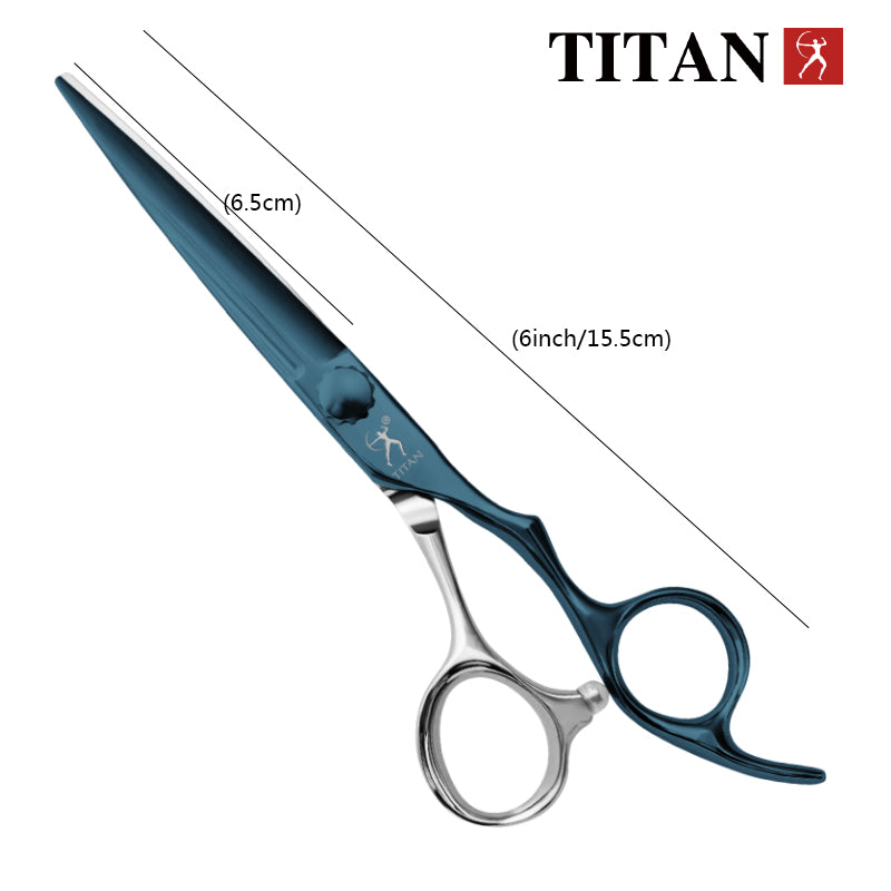 Titan New style CNC coating color titanium high quality barber hair cut scissors oem