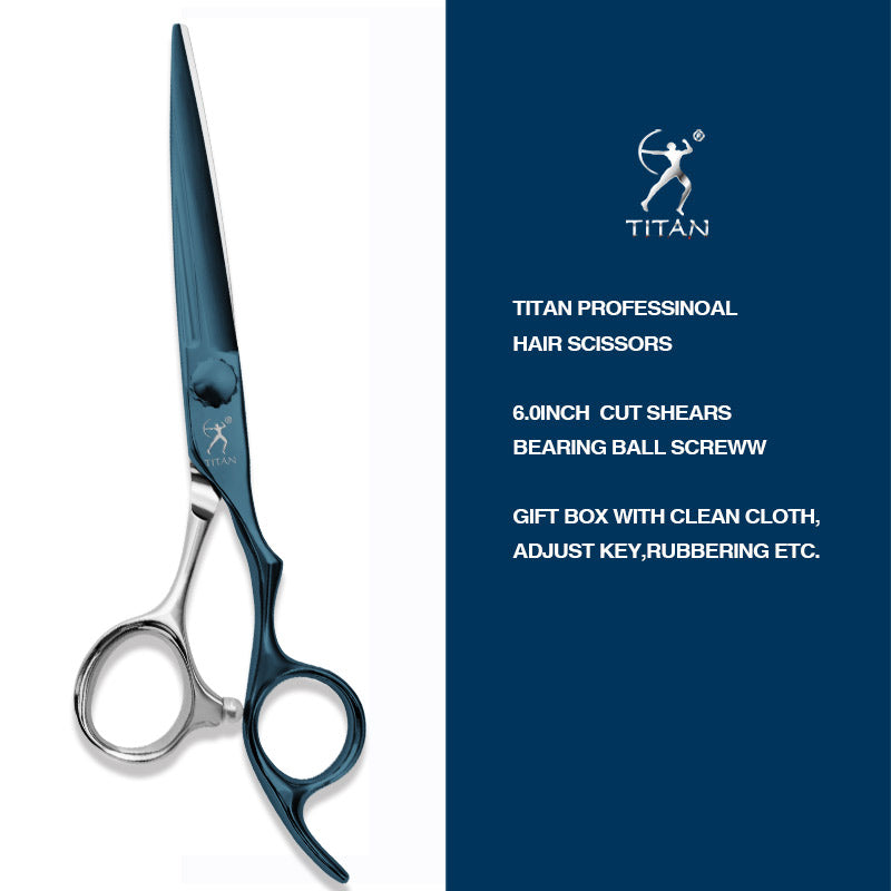 Titan New style CNC coating color titanium high quality barber hair cut scissors oem
