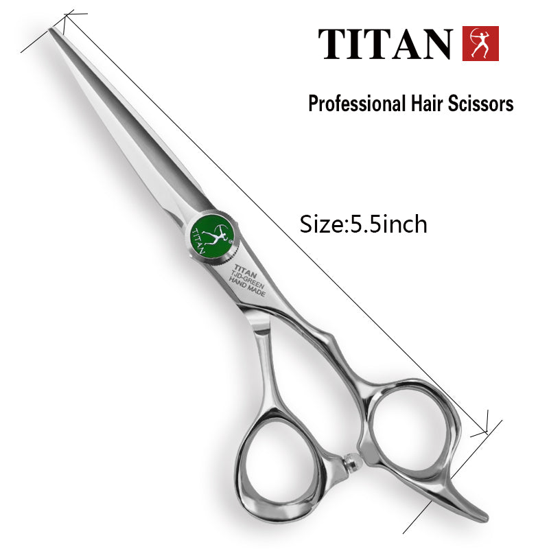 Titan handmade barber hair cutting scissors sword blade salon shears big screw hair scissors