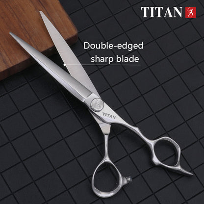 Titan 7inch Japanese 440C Steel Hair Cutting Scissors Professional Barber Shears Salon Hair Scissors