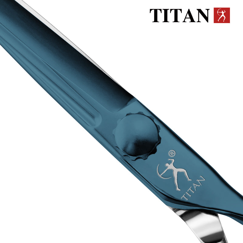 Titan New style CNC coating color titanium high quality barber hair cut scissors oem