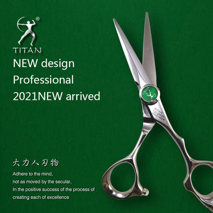 Titan  handmade barber hair cutting scissors sword blade salon shears big screw hair scissors