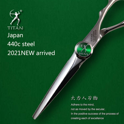 Titan  handmade barber hair cutting scissors sword blade salon shears big screw hair scissors