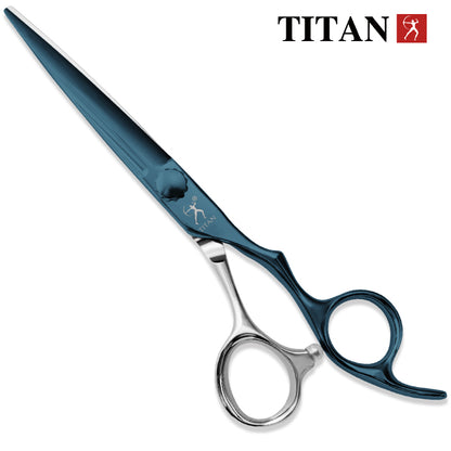 Titan New style CNC coating color titanium high quality barber hair cut scissors oem