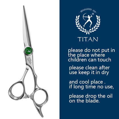 Titan  handmade barber hair cutting scissors sword blade salon shears big screw hair scissors