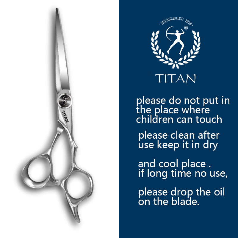 Titan 6.0inchjapan 440c steel hair cutting scissors professional scissors for hair stylist scissors